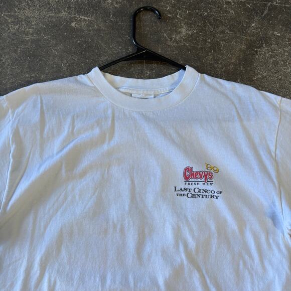 Vintage Chevys Cinco de Mayo Shirt Mens L White Y2K Crew Neck Short Sleeve - Picture 4 of 8